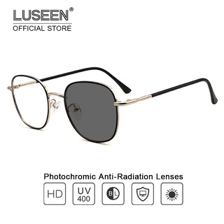 LUSEEN Anti Radiation Photochromic Eyeglass For Woman Man Replaceable Eye Glasses Anti Blue Light Eyewear