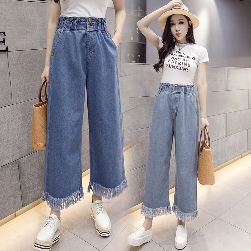 denim palazzo jeans
