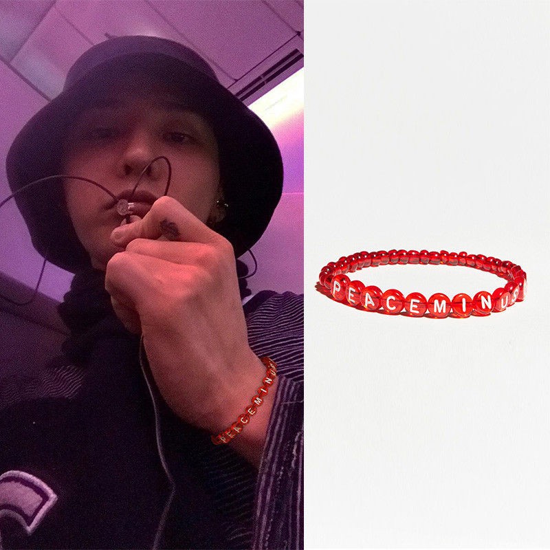 peaceminusone alphabet bracelet #1 red - ブレスレット