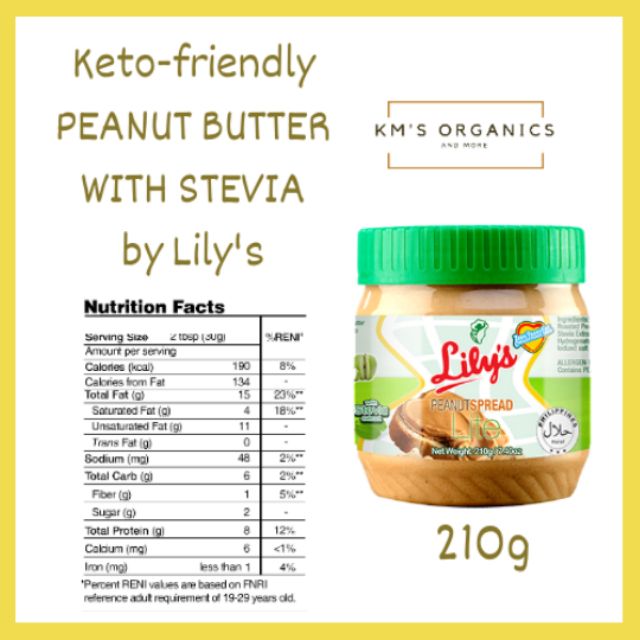 Keto Friendly Lite Peanut Butter By Lily S Shopee Philippines