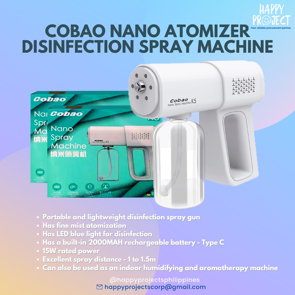Disinfectant Spray Gun Disinfectant Machine Nano Spray Gun Air Atomizer