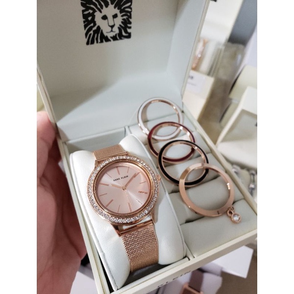 ANNE KLEIN INTERCHANGEABLE BEZEL AK/3166INST | Shopee Philippines