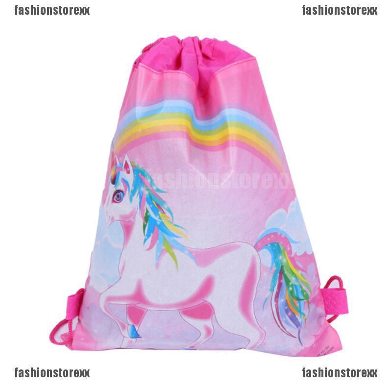 unicorn drawstring backpack