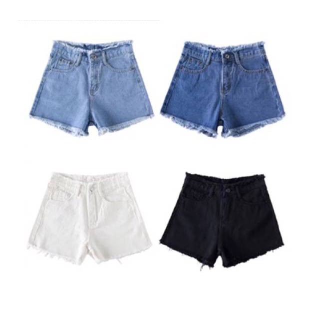Ladies highwaist denim maong Shorts | Shopee Philippines