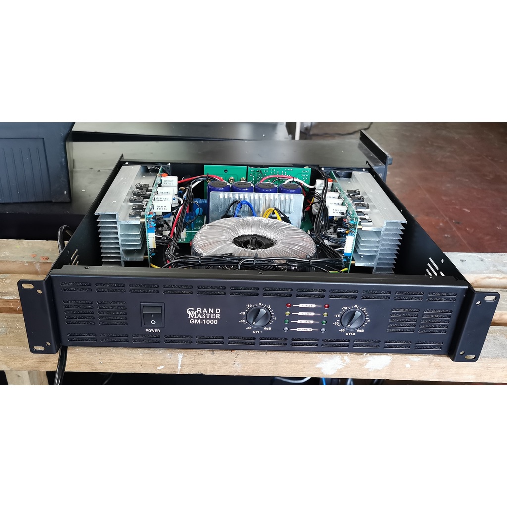 Live Grandmaster Gm 1000 600w Rms Powered Amplifier Shopee Philippines
