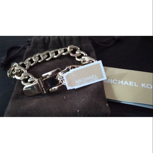 michael kors buckle bracelet silver