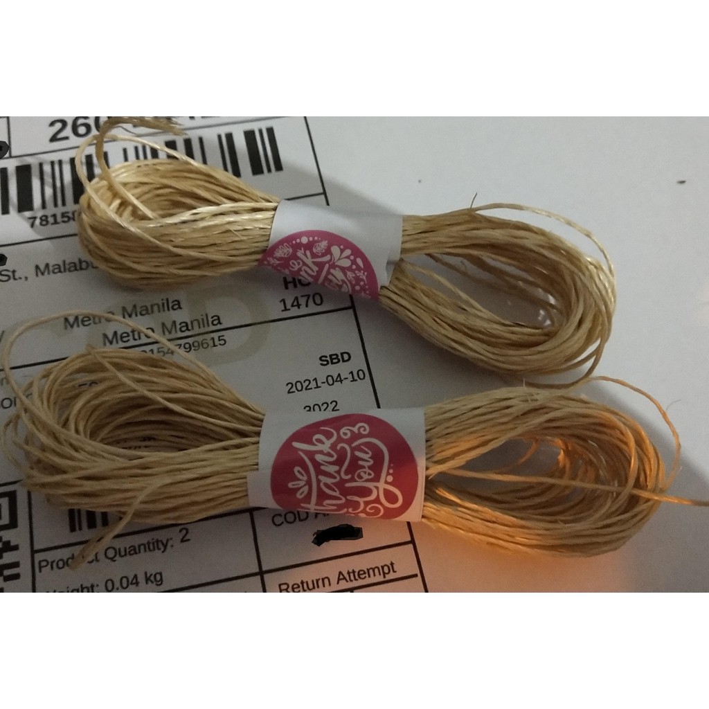 Banana Stem Fiber Yarn Twine Abaca Tingi / 10 meters per Order