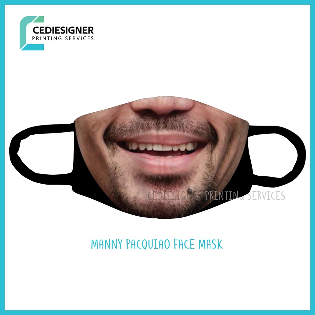 Manny Pacquiao Boxer 2 Ply Washable Cloth Face Mask Shopee Philippines