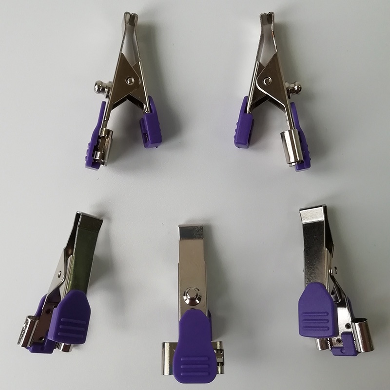 Alligator Clip EKG/ECG S - 10 Pack, 4.0mm Banana Connectors, Medical ...
