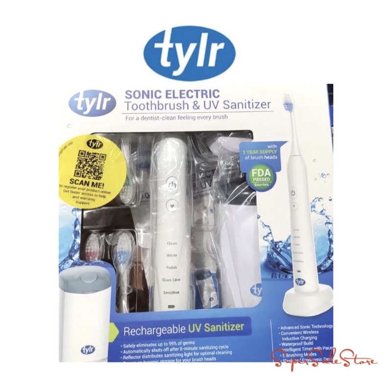 TYLR SONIC ELECTRIC Toothbrush & UV Sanitizer