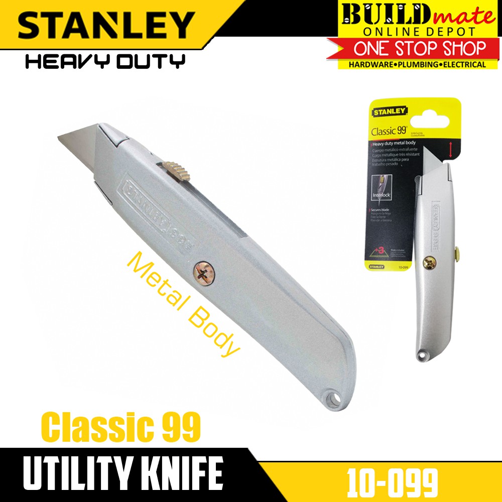 STANLEY Classic 99 Utility Cutter Knife Heavy Duty Metal Body 10099 SHT Shopee Philippines