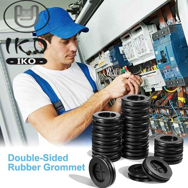 50 Pcs 1 Inch JJJJPH DoubleSided Rubber Grommet Wire Protection