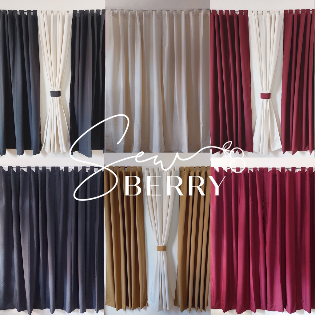 Plain Window Curtain (6ft./7ft. sold per piece) Classy Home Curtains