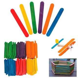 Colored Popsicle stick Assorted Color 50pcs | Shopee Philippines