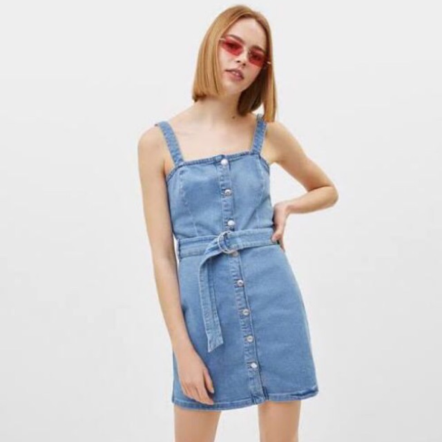 bershka denim dress