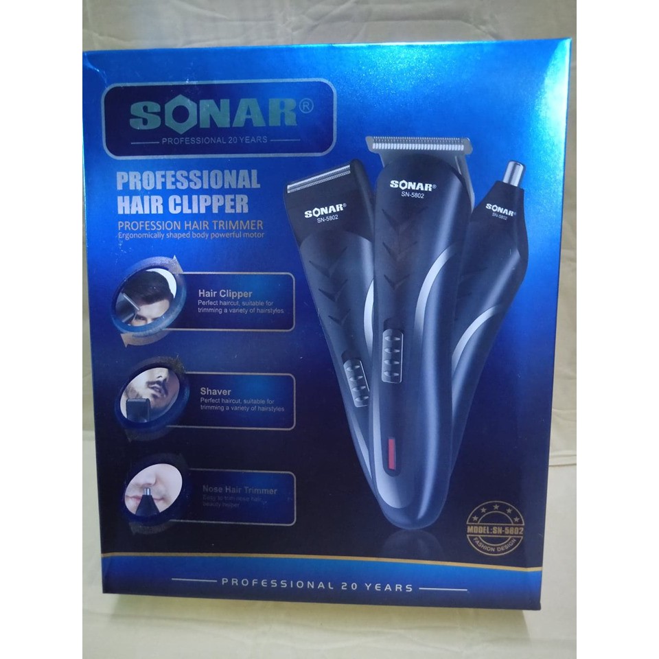 sonar professional hair clippers sn 5802