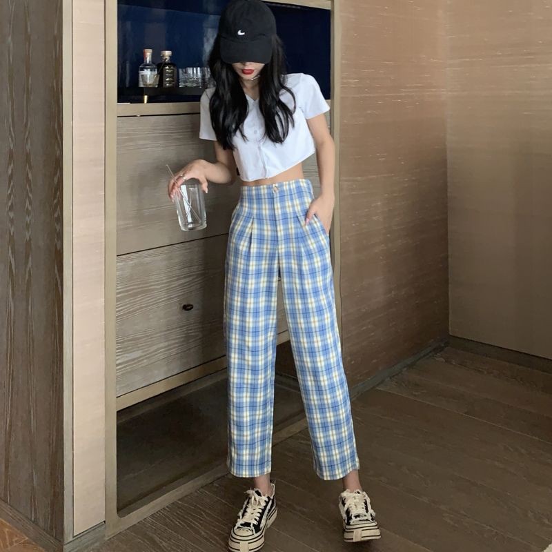 tall plaid pants