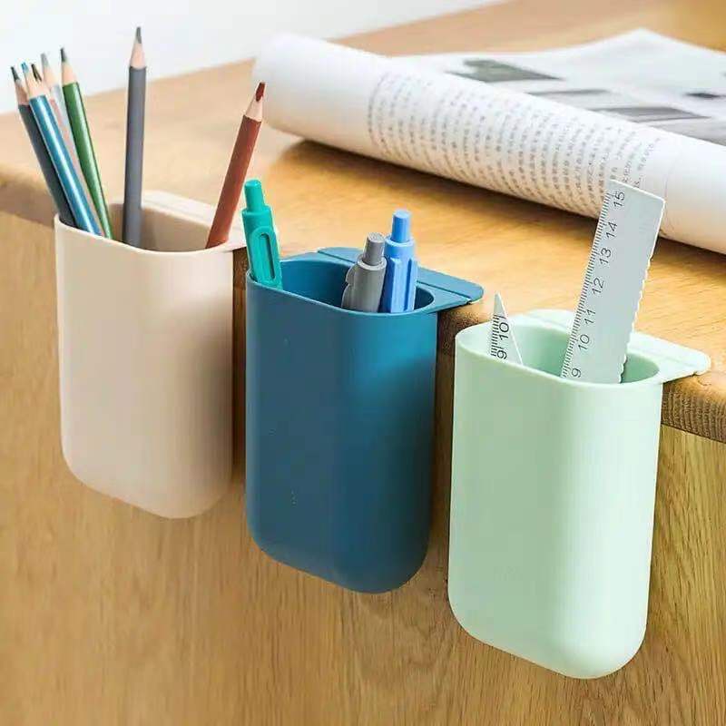 Paste Hanging Pen Holder Desk Side Hanging Pen Holder Desktop Desk ...