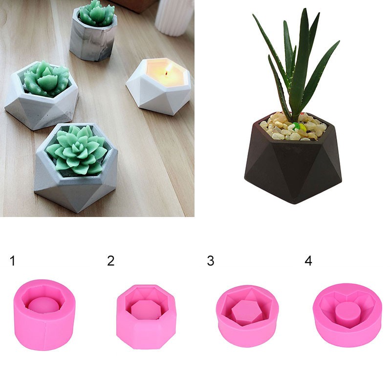 Succulents Flower Pot Mold Silicone Home Creative Diy Tools Shopee Philippines