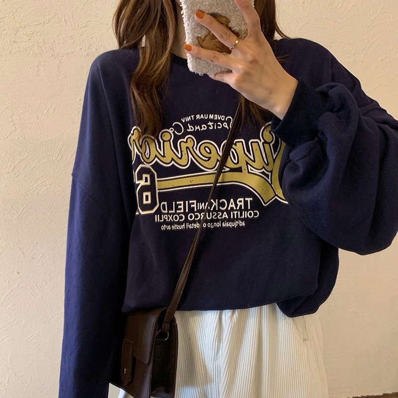 Hot sale University T Korean style Sweatshirt Foreign style Top New outfit  Group dress New | Shopee Philippines