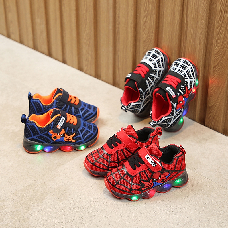 spiderman led shoes