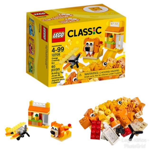 lego classic orange creativity box