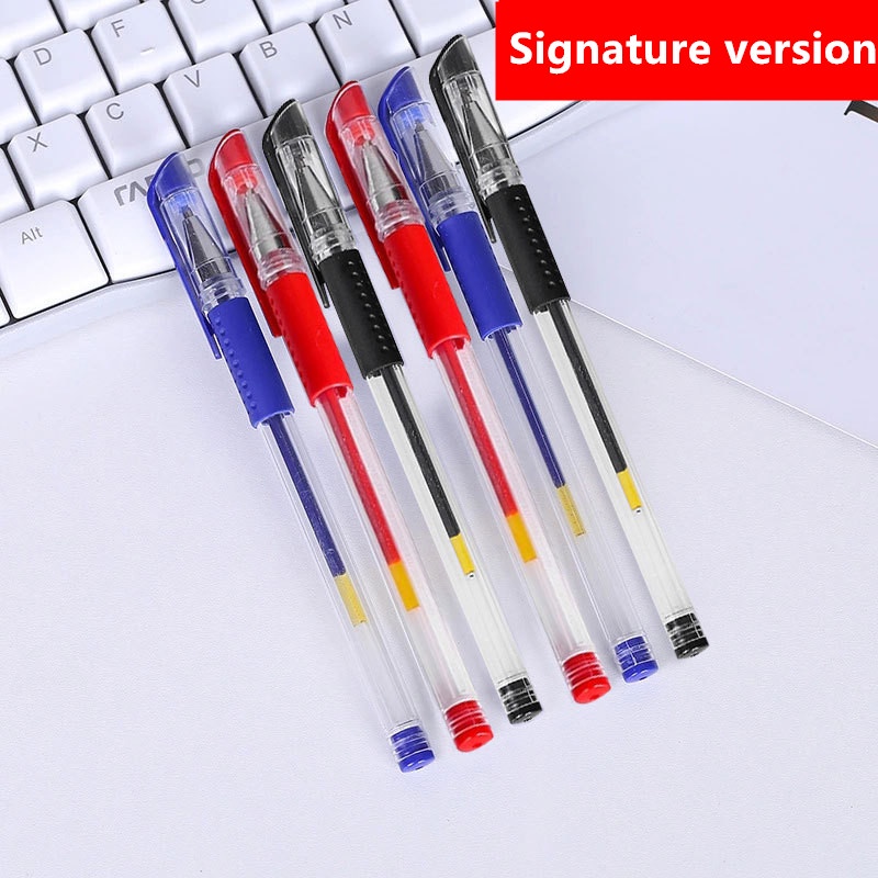 10pcs Ballpen set Sign Pen Black Blue Red Ink Gel Pen set Color 0.5mm ...