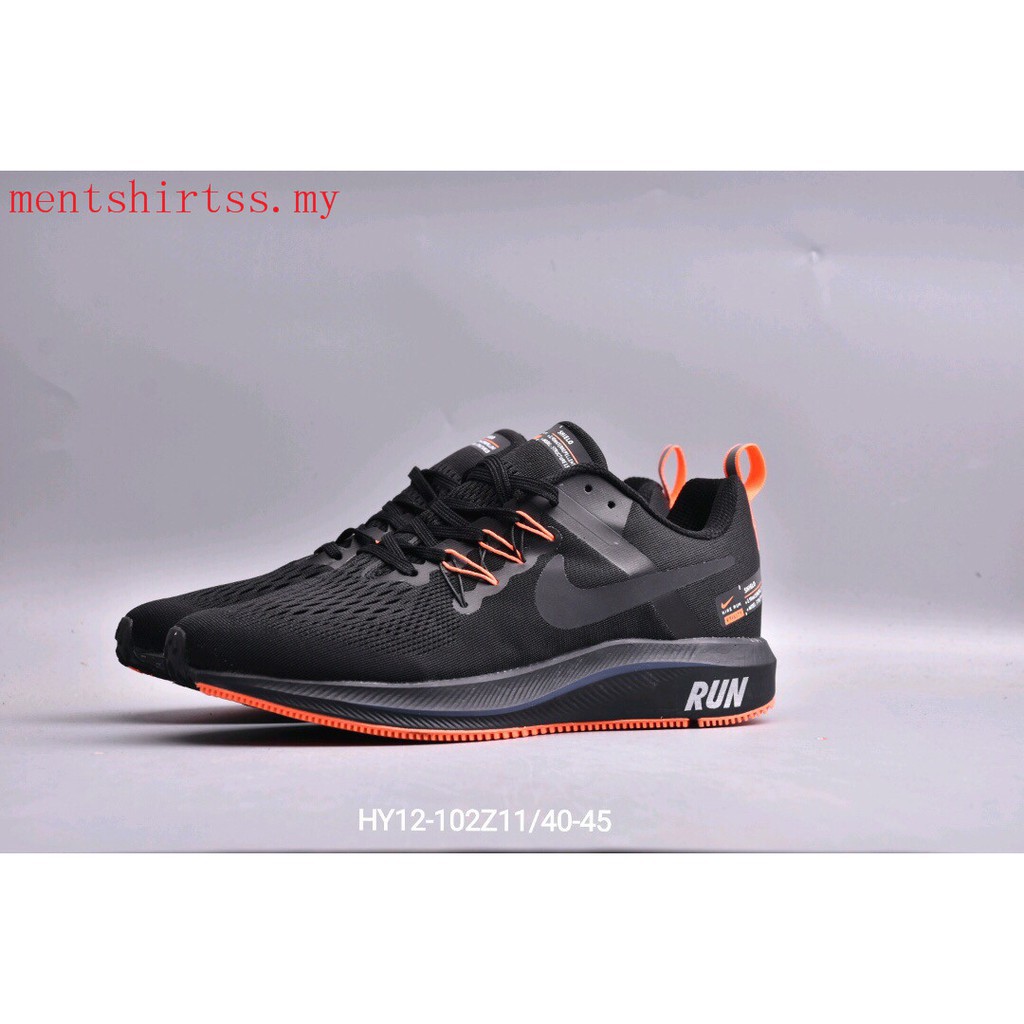 black nike mesh shoes