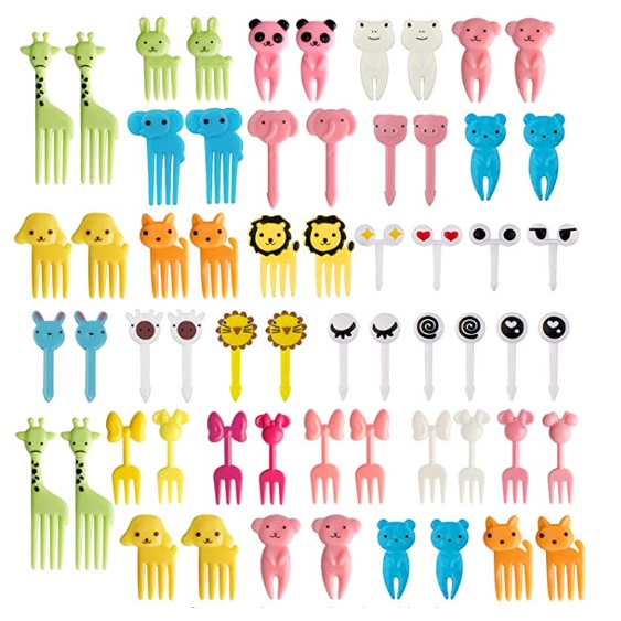 Household Cartoon Fruit Fork Creative Children Animal Cute Plastic