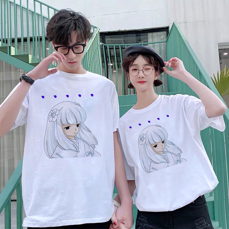 Comfortable Sweethearts Outfit Japanese Anime Cartoon Inuyasha Tshirt  Summer Women/Men Short Sleeves Tshitr | Shopee Philippines