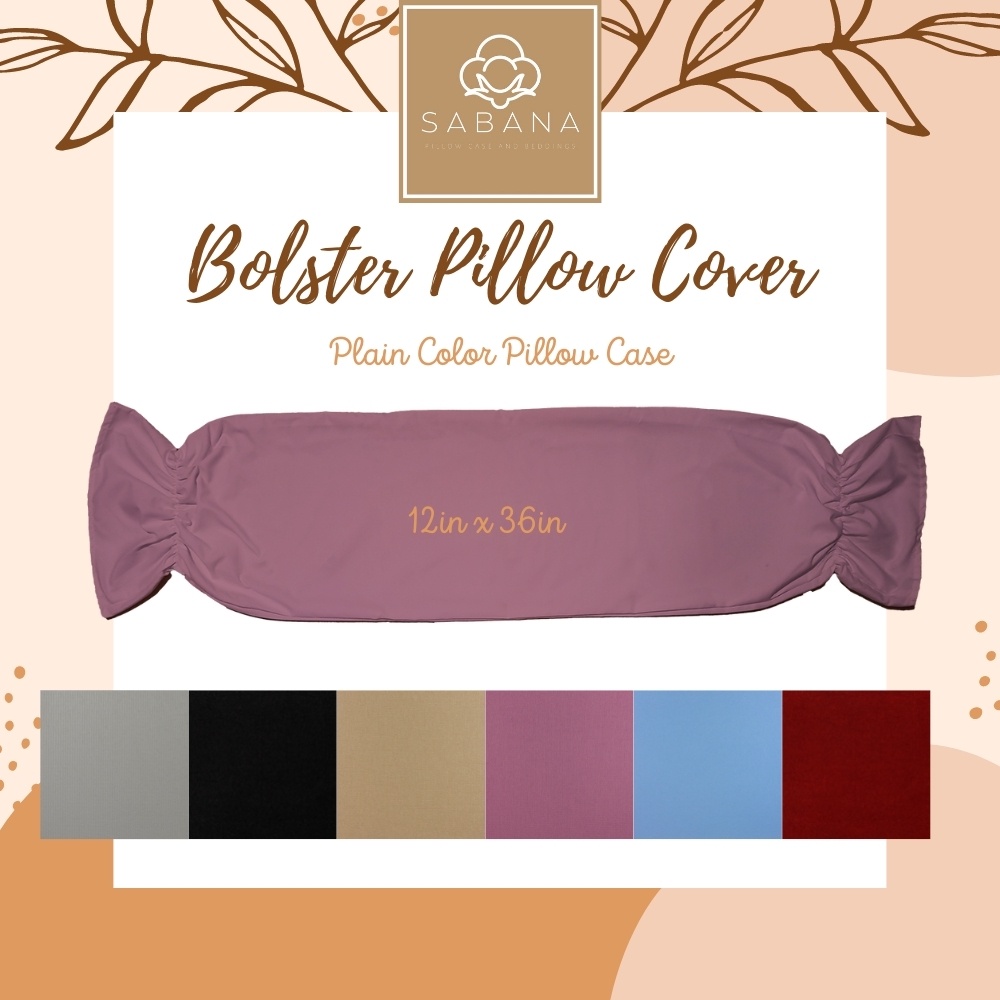 SABANA Bolster Pillow Case 8inx36in 9inx44in Hotdog Pillowcase Cover