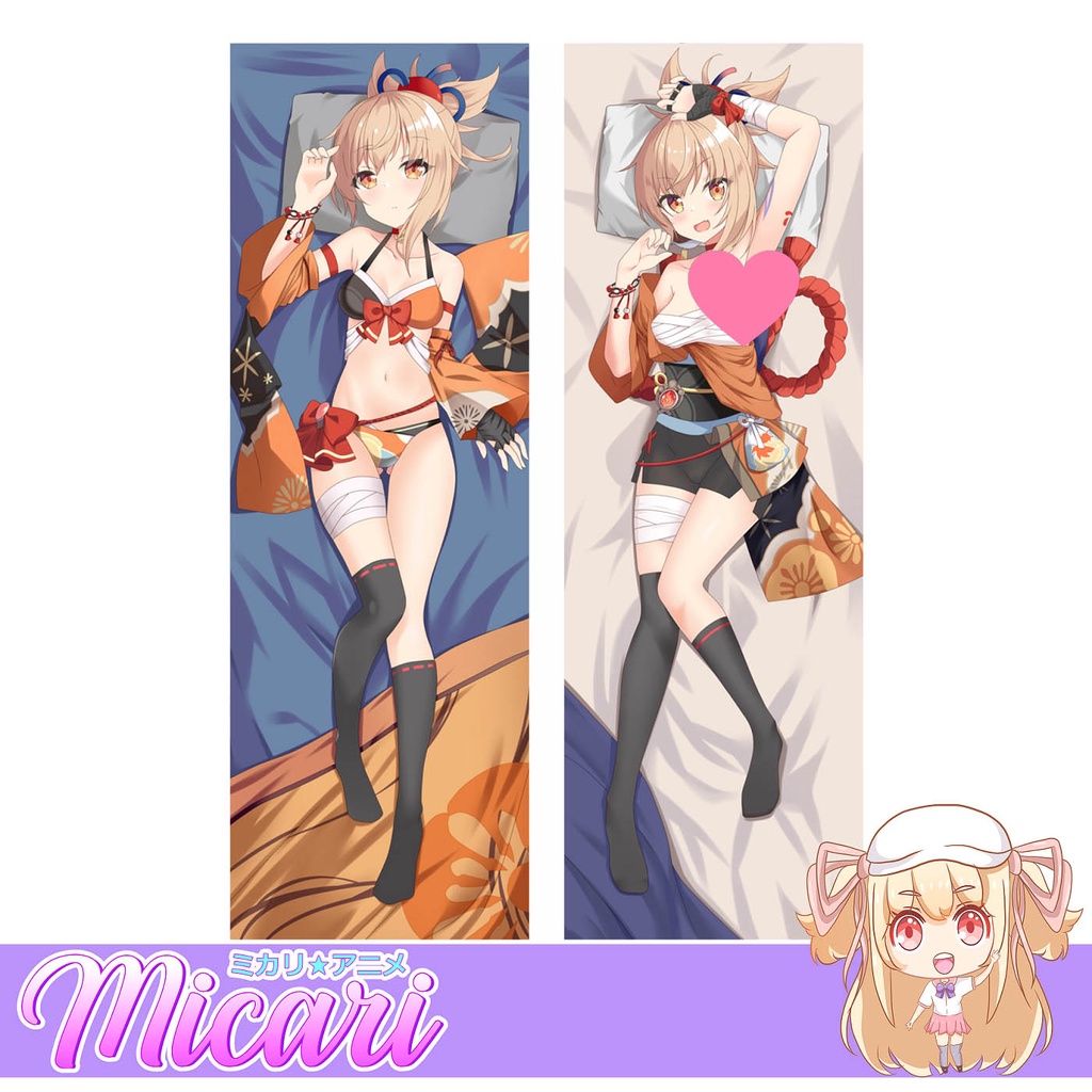 Micari Genshin Impact Yoimiya Anime Dakimakura / Half Dakimakura Life