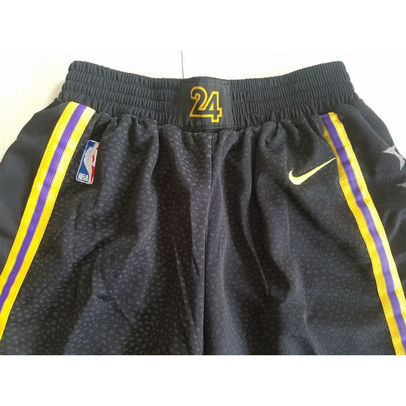 black lakers shorts