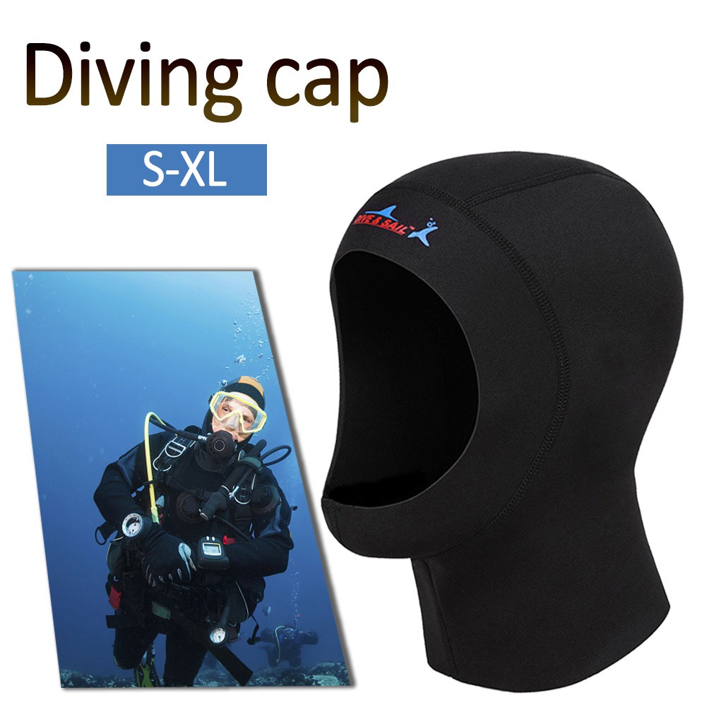 3mm Neoprene Diving Cap Scuba Diving Head Neck Cover Swim Wetsuit Hat
