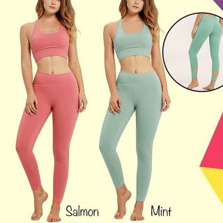 pastel yoga pants