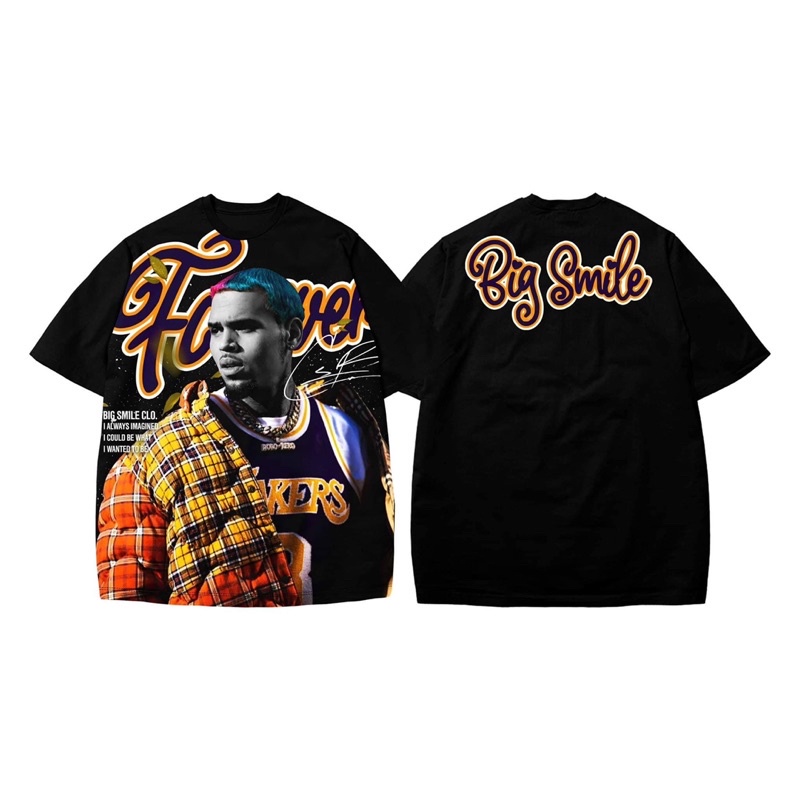 BIG SMILE - Chris Brown Tee RAP SHIRT