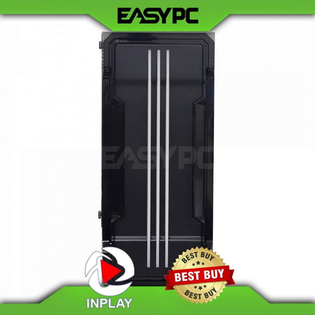 InPlay Esport 02 Mid Tower Gaming Case Black, RGB Light Strip, Cheapest