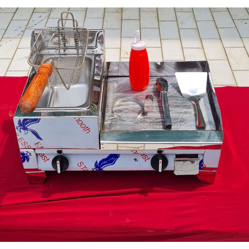 Burger griller with deep fryer,12x12 Shopee Philippines