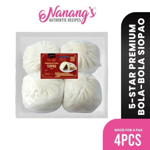 Nanang's 5 Star Premium Bola Siopao 4 Pcs. Mega Ready To Steam | Shopee ...