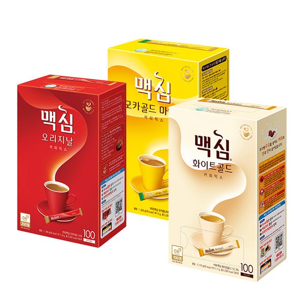  Maxim  Korea  Coffee  Mocha Gold White Gold Flavor 100t 