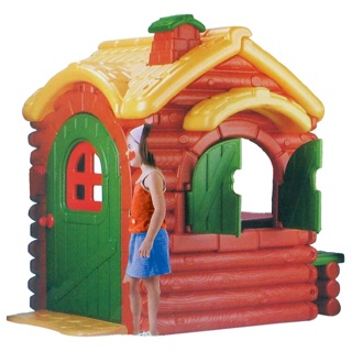 log cabin playhouse plastic