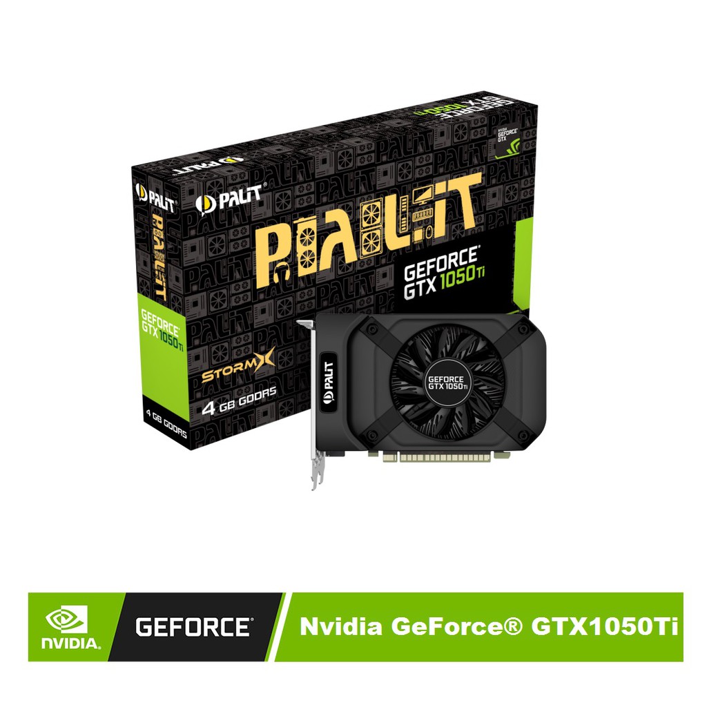 Palit GeForce® GTX1050Ti StormX 4GB DDR5 128bit DVI/HDMI | Shopee ...