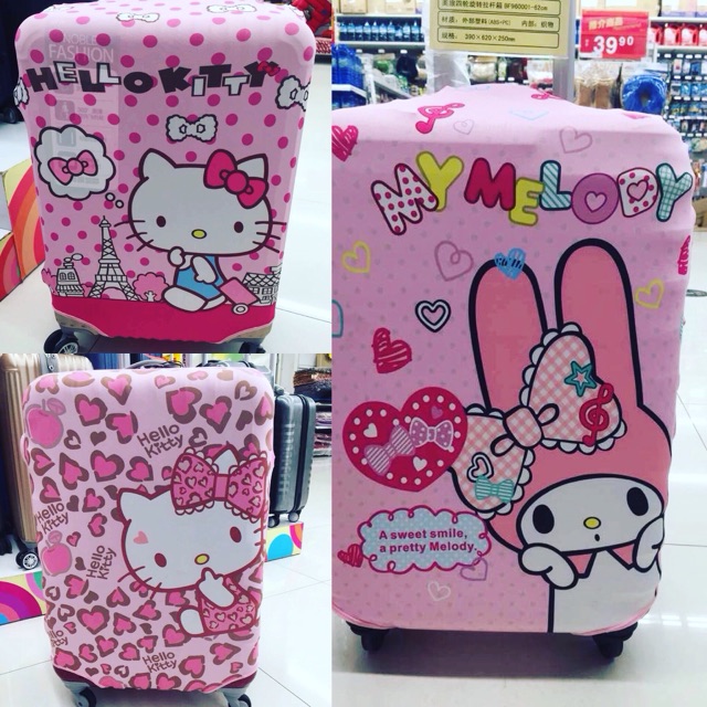 hello kitty luggage cover