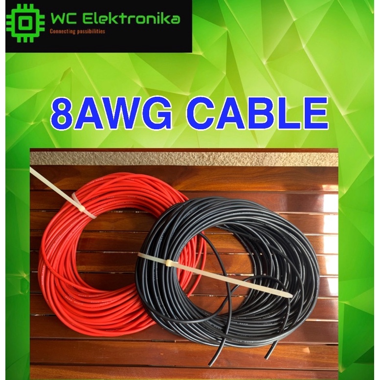 8 AWG WIRES/CABLE 1 METER HIGH TEMP RESISTANT Shopee Philippines