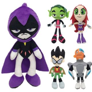 10 Teen Titans Go Robin Cartoon Robin Cyborg Beast Boy Raven Starfire Plush Toy Shopee Philippines