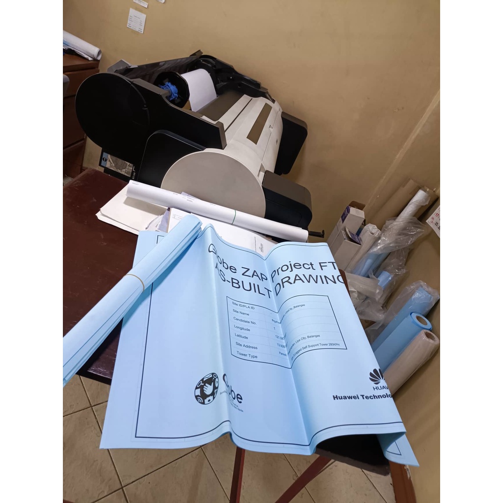 Printing Digital Blueprint Tracing Paper White Print Price per