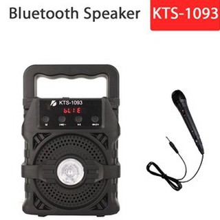 MJ&AJ KTS-1093 Karaoke Wireless Bluetooth Portable LED Light Speaker with Remote 3”