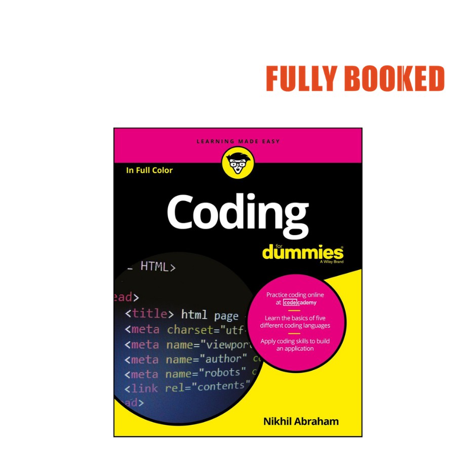 Coding for Dummies (Paperback) by Nikhil Abraham Shopee Philippines