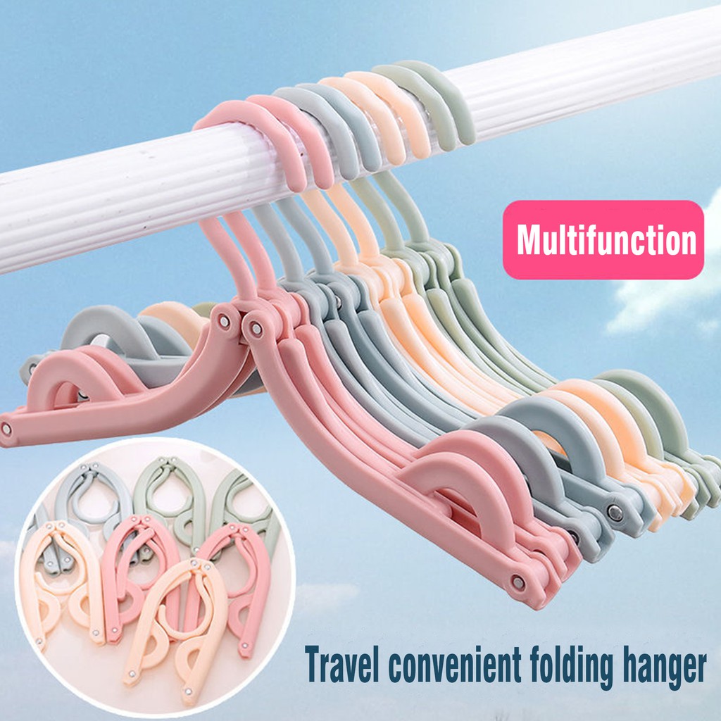 Magic Portable Folding Plastic Coat Hanger | Shopee Philippines