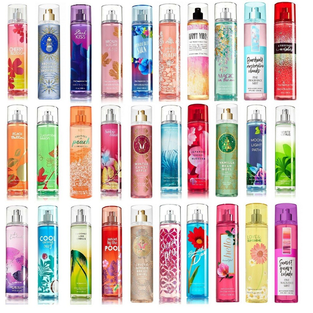 Authentic Bath And Body Works Fragrance Mist Original From Us With Free Paper Bag Shopee 4725
